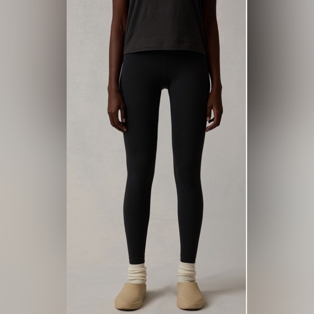 Fear of God Essentials Sport Pant Leggings 'Iron' Black Size Medium